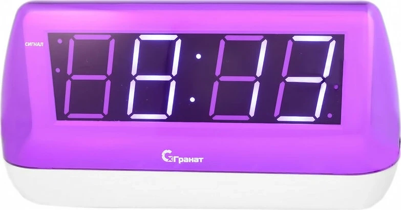 Сетевые часы ГРАНАТ c-1848-Р(бел) будильник сетевой