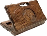 Нарды резные &quot;Тигр&quot; с ручкой 30, Haleyan