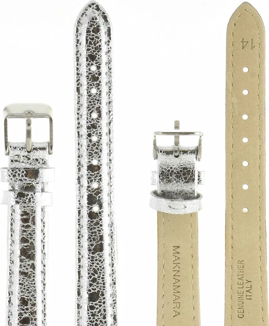 Ремешки maknamara 14 мм змея сереб xl