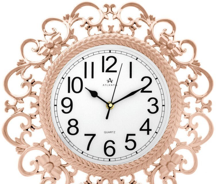 Настенные часы atlantis tld-3670 rose gold