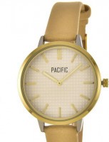 Наручные часы pacific x6198-11 кор-зол циф-бел/жел рем беж