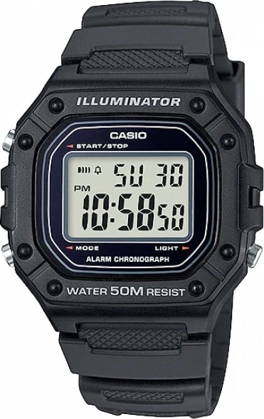 наручные часы casio w-218h-1a