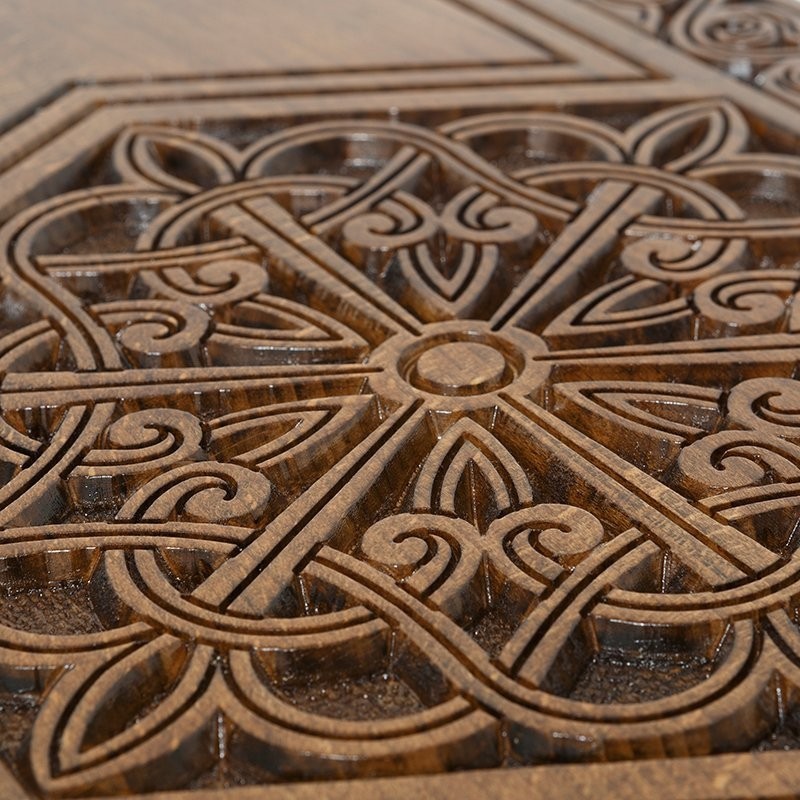 Нарды резные "Шестигранный Узор", Haleyan