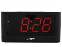 Сетевые часы vst732-1 220В красн.цифры+usb каб.(без адаптера)