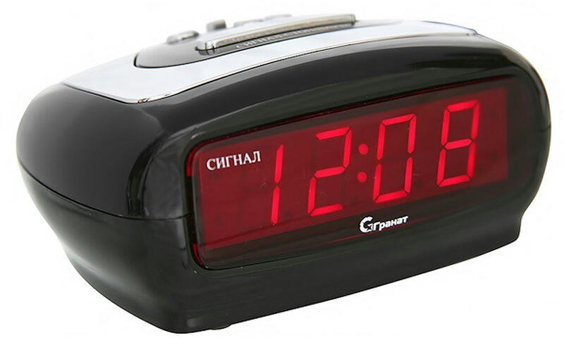 Сетевые часы ГРАНАТ c-1235-Крас будильник сетевой