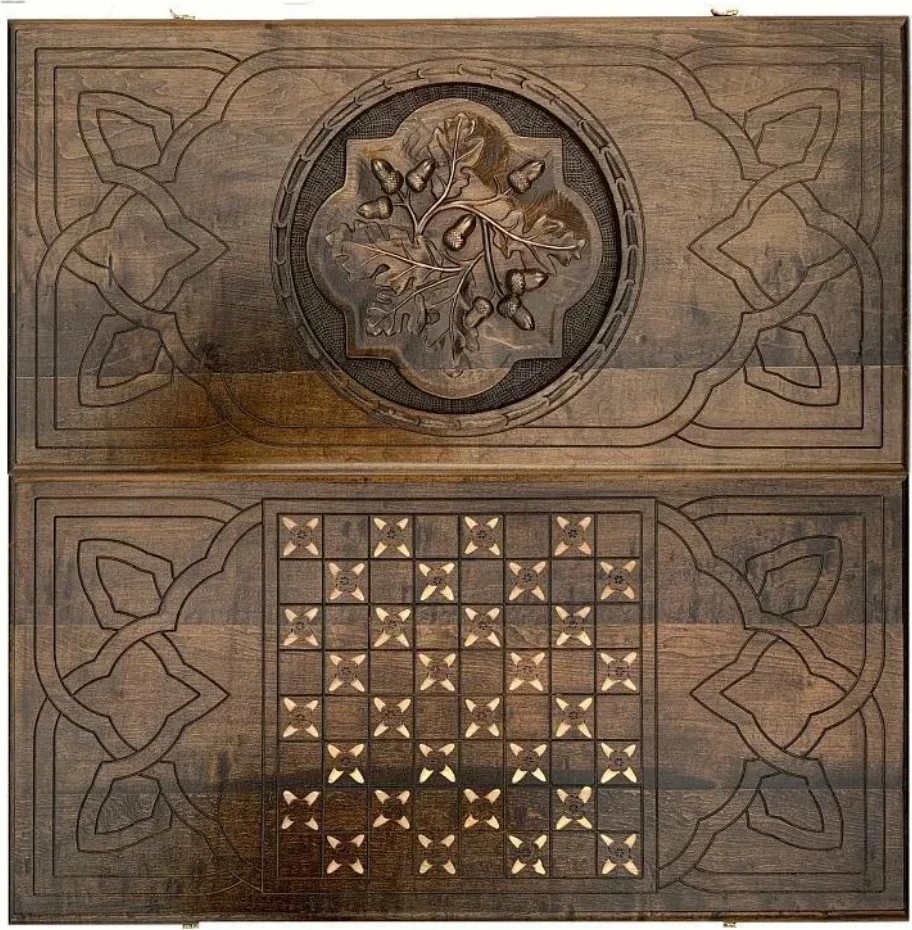 Нарды резные "Ветвь дуба", Mkhitaryan