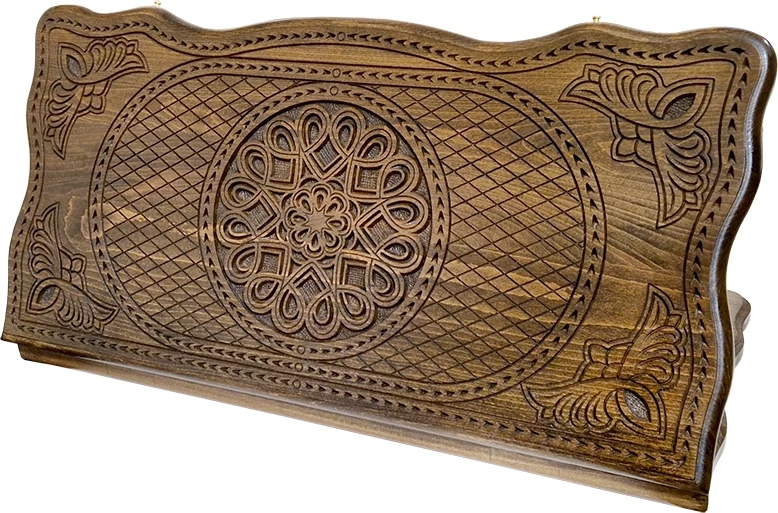 Нарды резные "Тёмный Узор 3" 60, Mirzoyan