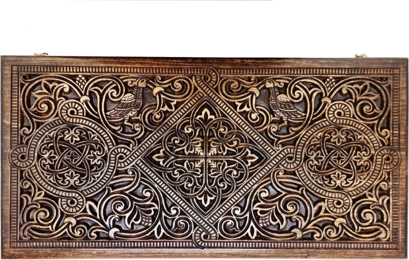 Нарды резные "Армянский узор 8" 60, Ustyan