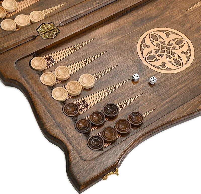 Нарды резные "Армянский узор 7" 60, Ustyan