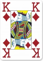 Карты Modiano Poker 4 Jumbo 100% plastic blue