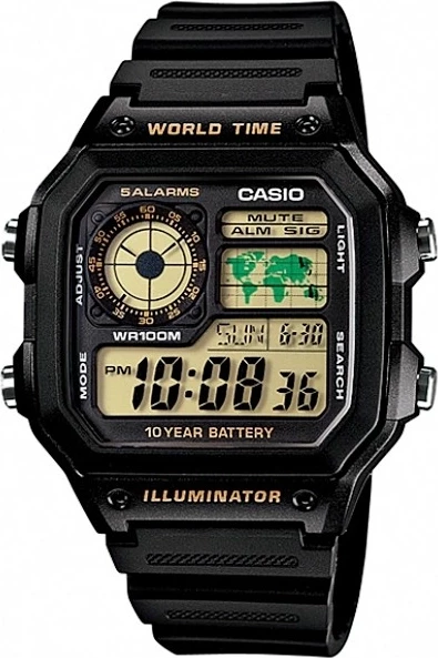 наручные часы casio ae-1200wh-1b