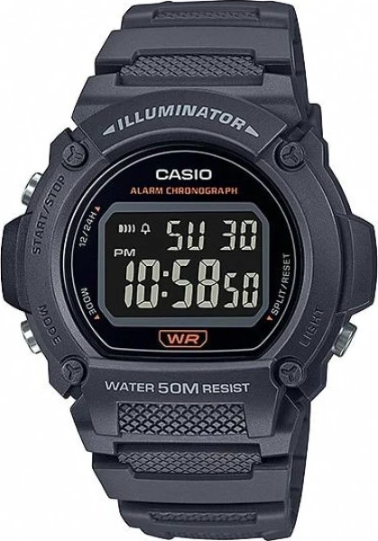 наручные часы casio w-219h-8b