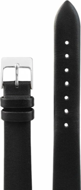 Ремешки "kmv" s-22, 16 р-р, чер, l сереб застежка