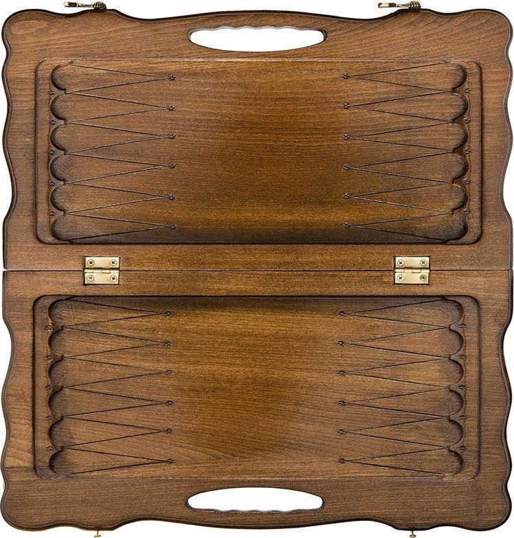 Нарды резные "Орел" с ручкой 50, Haleyan