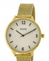 Наручные часы pacific x6174 корп-золот циф-бел/черн браслет