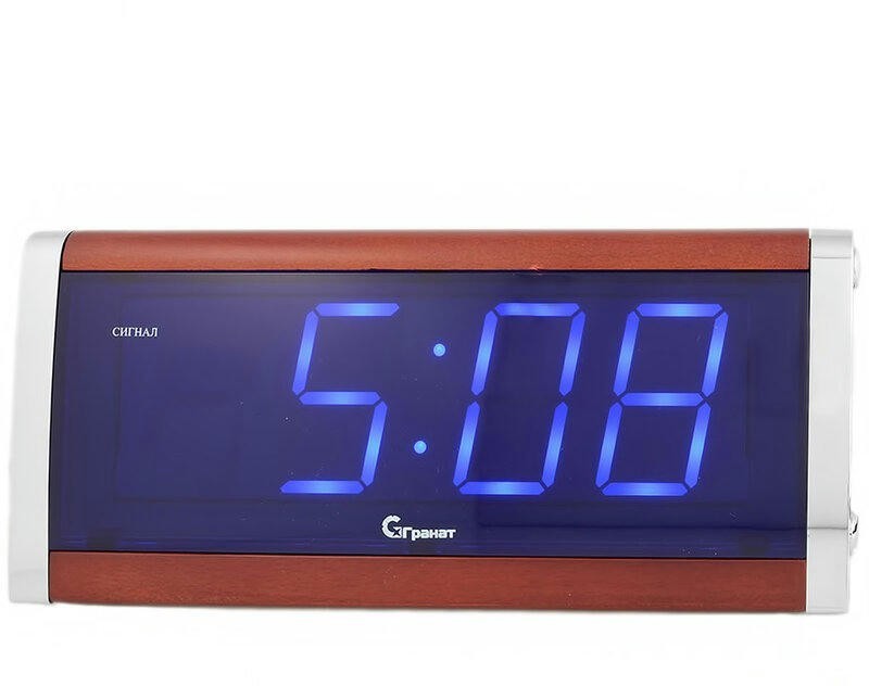 Сетевые часы ГРАНАТ c-1812-Син будильник сетевой