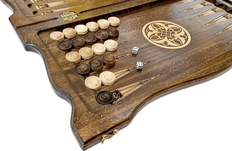 Нарды резные "Армянский узор 2" 60, Ustyan