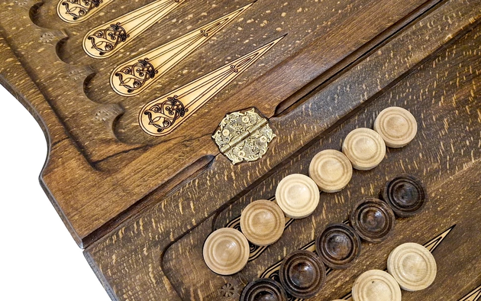 Нарды резные "Армянский узор 2" 60, Ustyan