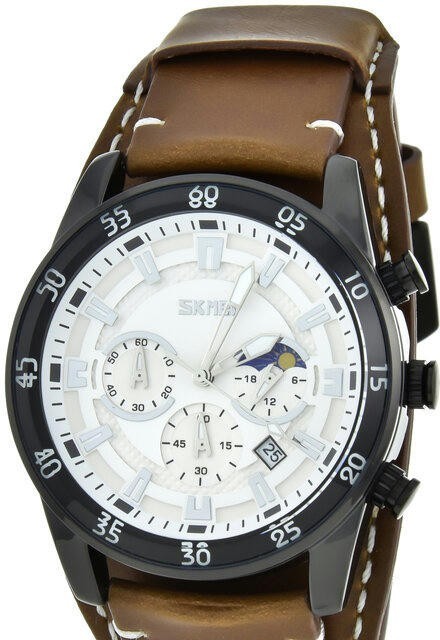 Наручные часы skmei 9249bnsi brown/silver