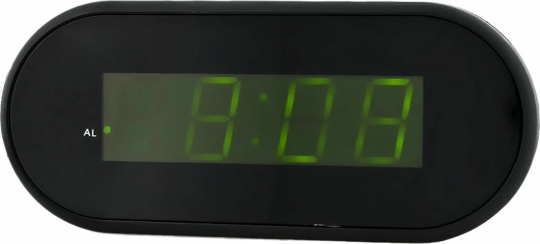 Сетевые часы vst712-2 220В зел.цифры+usb кабель (без адаптера)