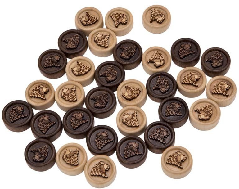 Фишки резные "Лев", Mirzoyan