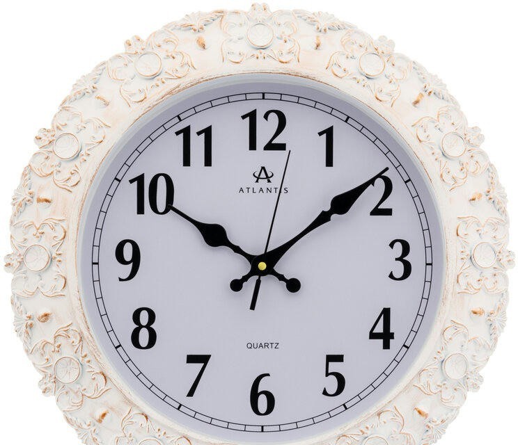 Настенные часы atlantis tld-35195a white