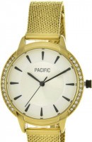 Наручные часы pacific x6167 корп-золот циф-бел/черн сетка