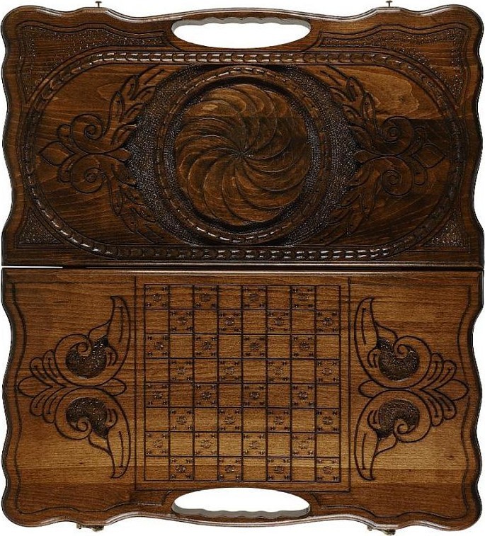 Нарды резные "Бесконечность 2" 50, Haleyan