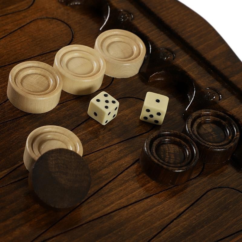 Нарды резные "Бесконечность 2" 50, Haleyan