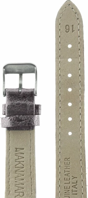 Ремешки maknamara 16 мм т.серебро дождь сер заст mp-16112