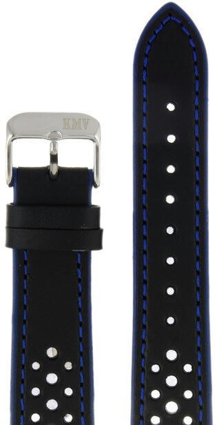 Ремешки "kmv" s-02, 20 р-р, black-blue, l
