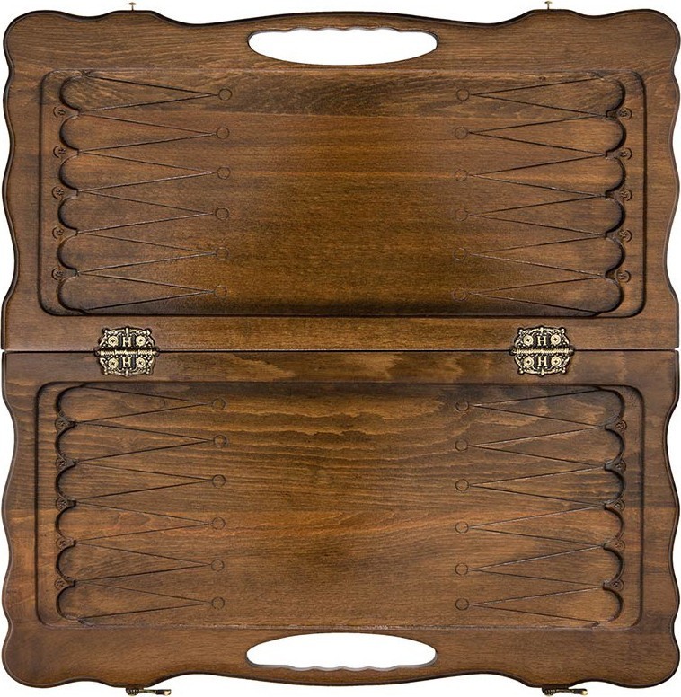 Нарды резные "Лошадь" с ручкой 50, Haleyan