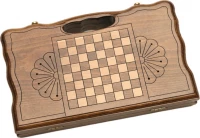 Нарды резные &quot;Арарат и Хор Вирап&quot; с ручкой 30, Haleyan