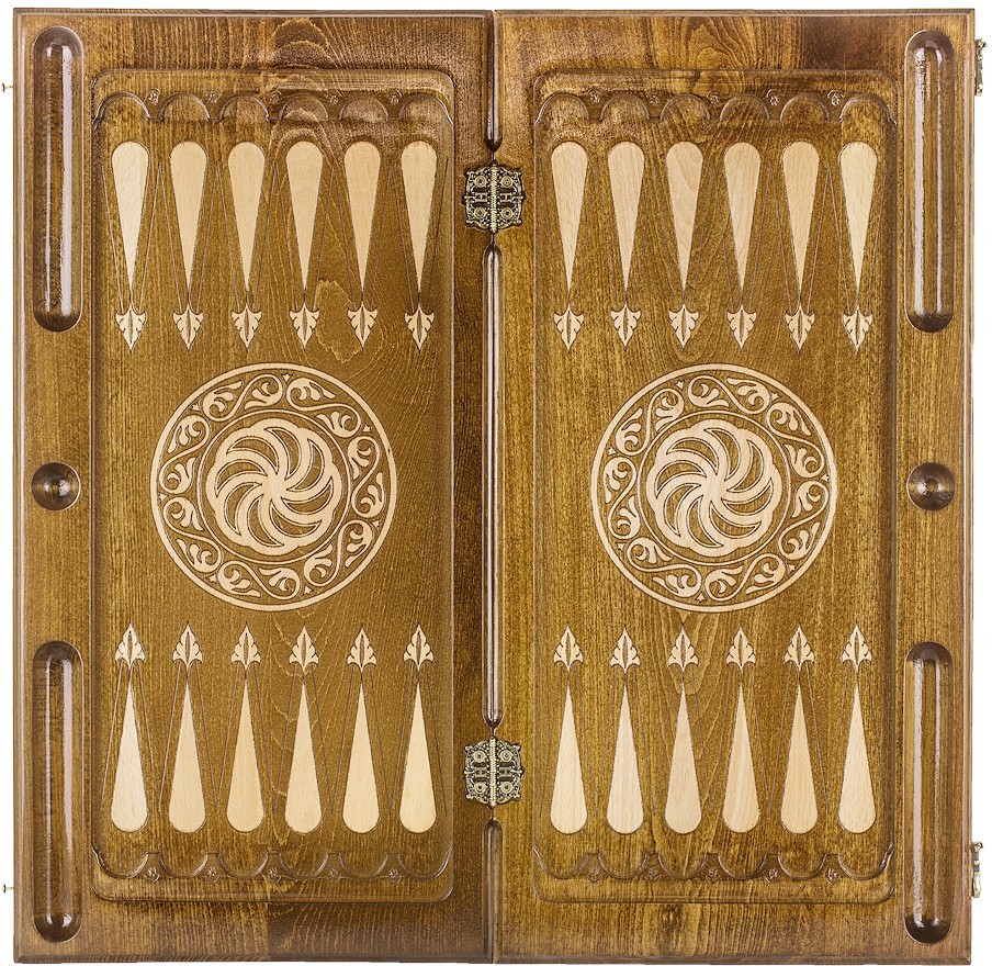 Нарды резные "Бесконечность 4" 60, Haleyan