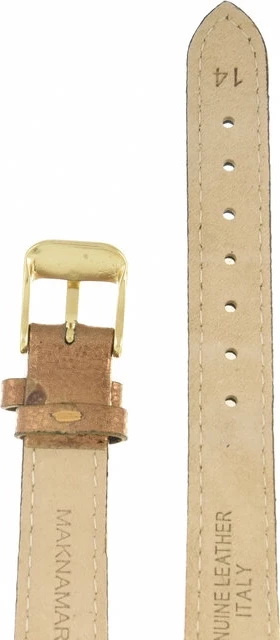 Ремешки maknamara 14 мм бронза светлый зол заст mp-14118