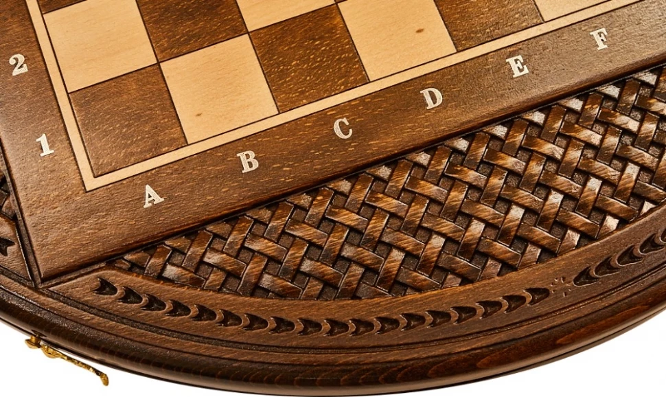 Шахматы + нарды резные "Гаянэ 2" 60, Ustyan