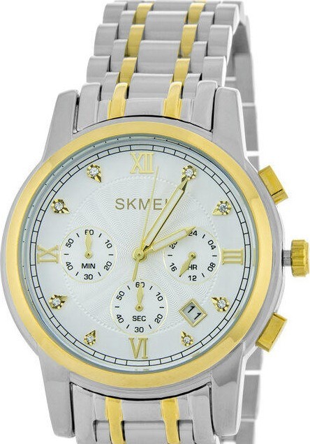 Наручные часы skmei 1904tgdsi silver/gold-silver