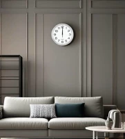 Настенные часы la minor 679 серебряные