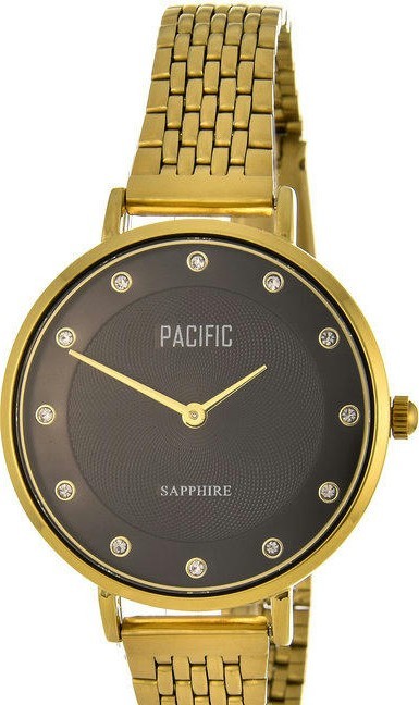 Наручные часы pacific x6197-08 корп-золот циф-чер браслет