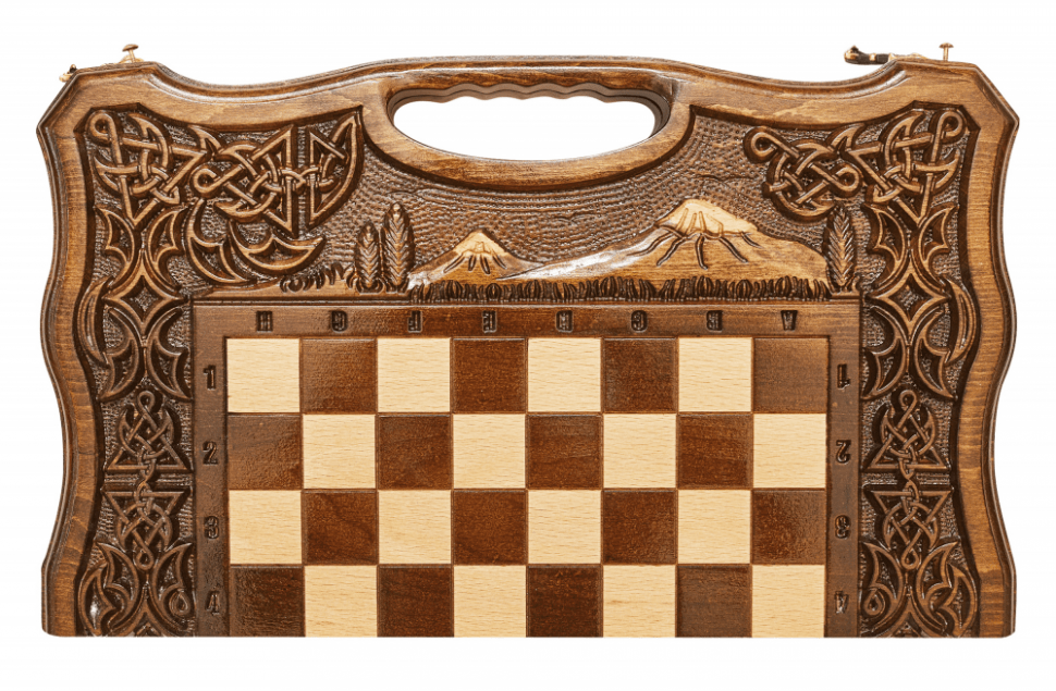 Шахматы + Нарды резные Арарат 2 40, Haleyan