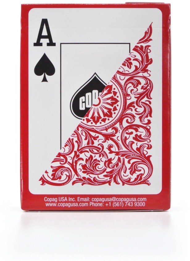 Карты "1546 Elite Plastic Poker Size Jumbo Index red Single deck"