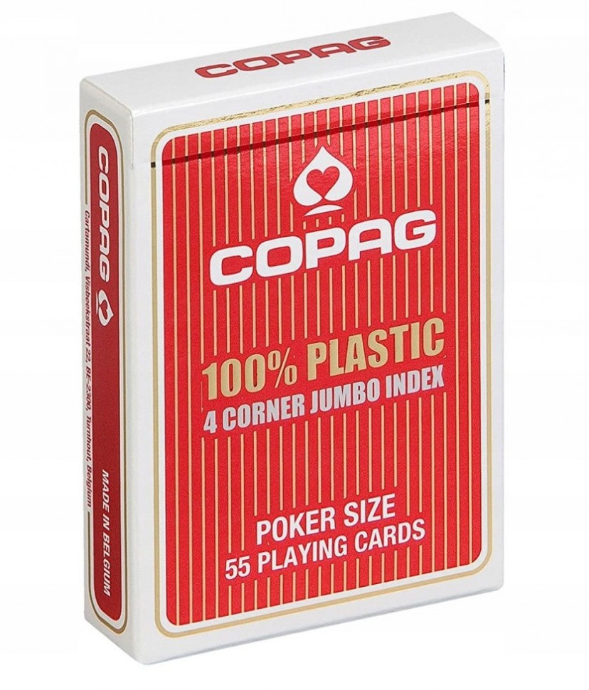 Карты "Copag 4 Corner Regular Red"