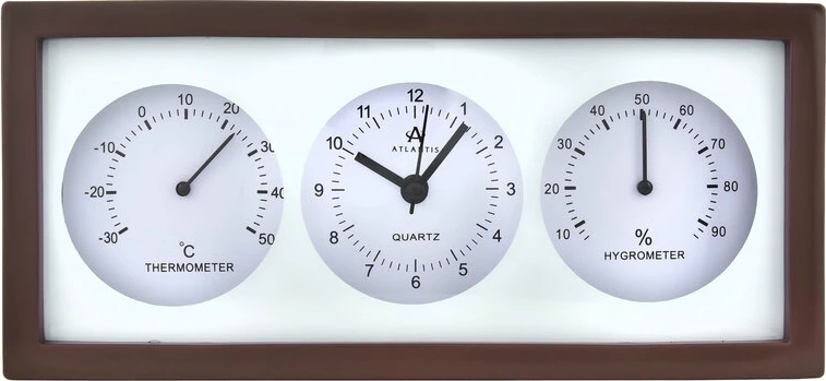 Настенные часы atlantis tld-9041b brown
