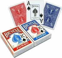 Карты &quot;Bicycle Rider Back Jumbo Index 2-pack red/blue&quot;