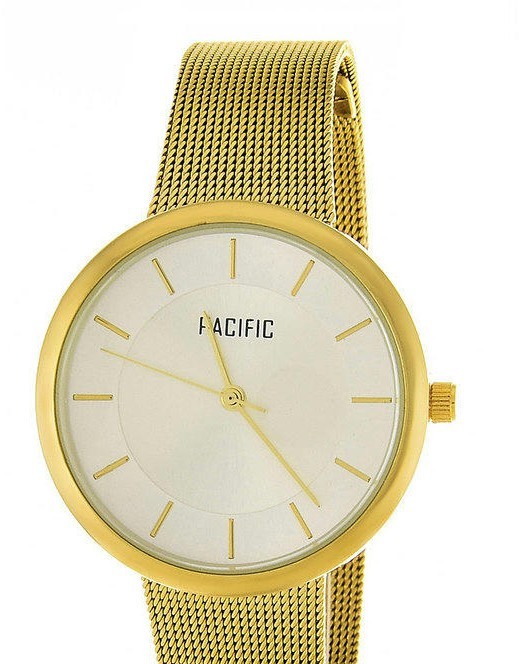 Наручные часы pacific x6143 корп-золот циф-сер/золот браслет