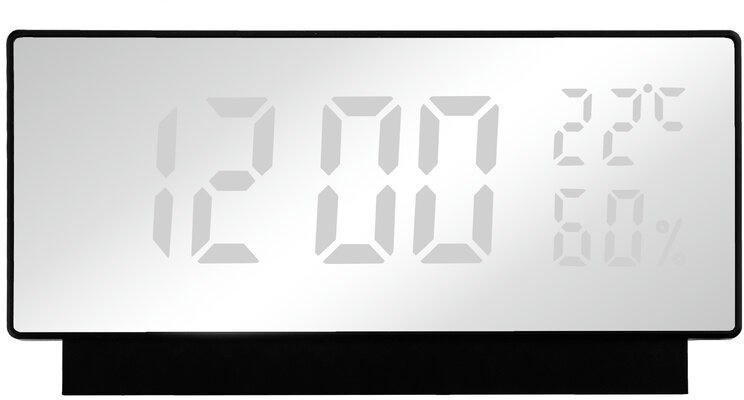 Сетевые часы vst897y-6 бел цифры+usb кабель (без адаптера)