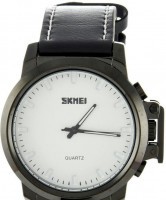 Наручные часы skmei 1208lwtbk white(black leather belt)