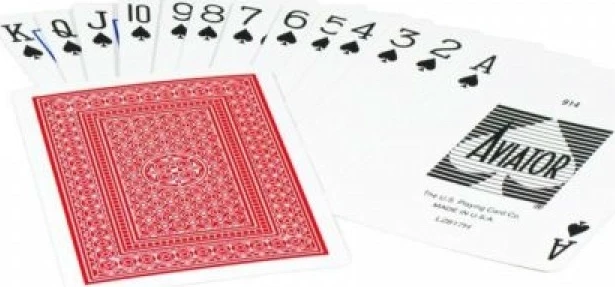 Карты "Аviator Jumbo Index Red"