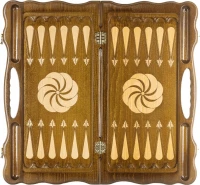 Нарды резные &quot;Бесконечность 5&quot; с ручкой 60, Haleyan