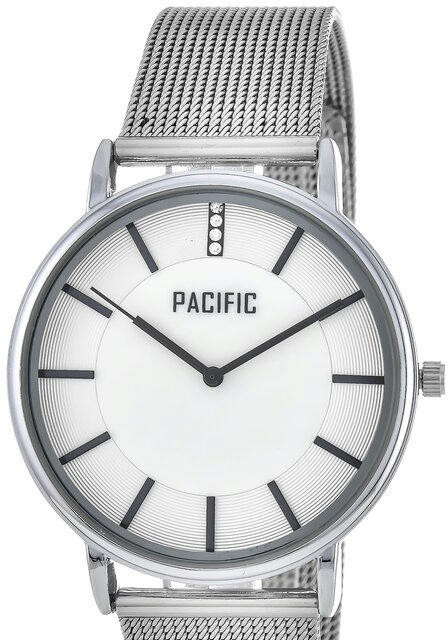 Наручные часы pacific x6158-1 корп-хром циф-бел/черн сеткка